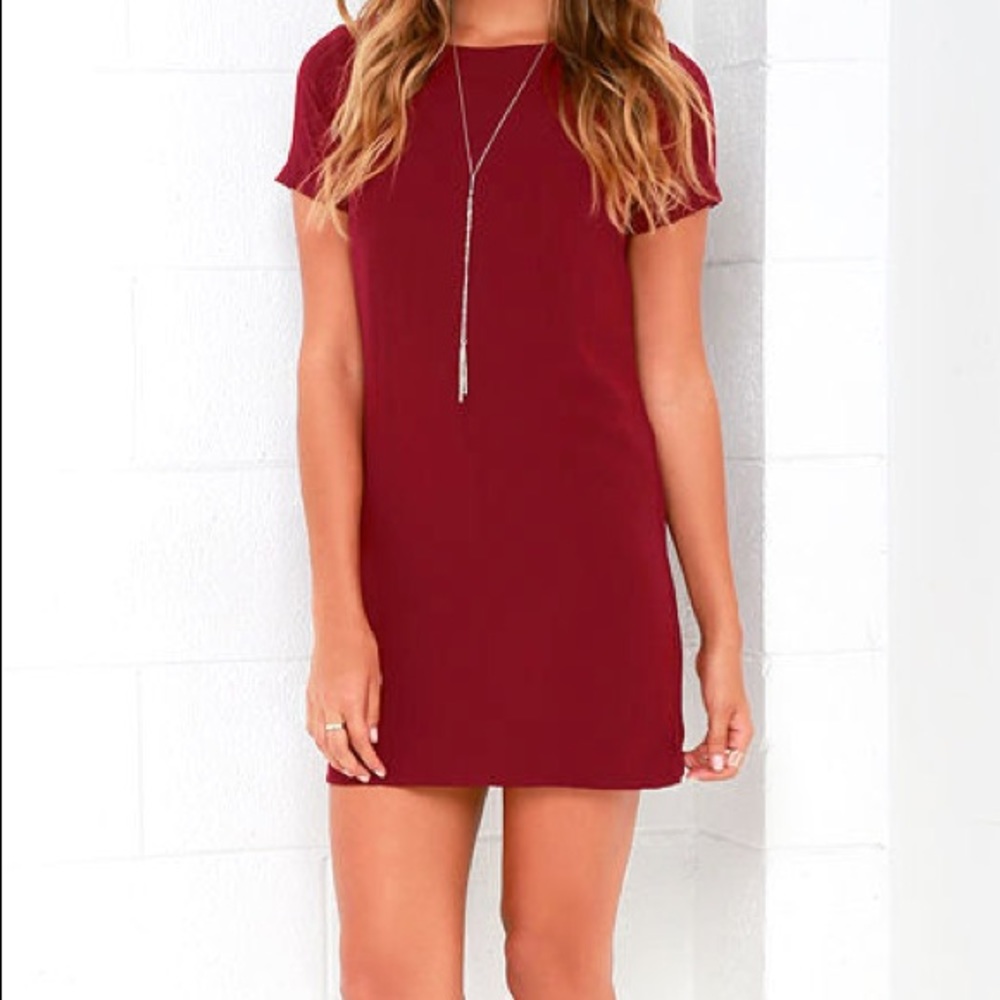 Red Dress With Gold Zip Back. Super Cute. Worn Once.